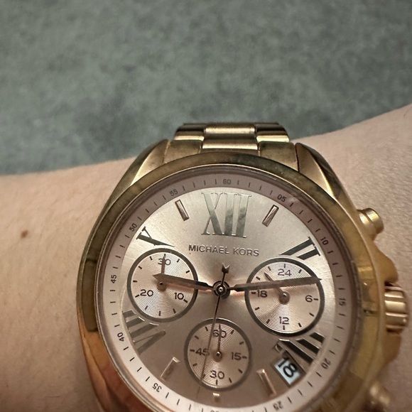 Michael Kors Rose Gold Chronograph Watch - Picture 4 of 5